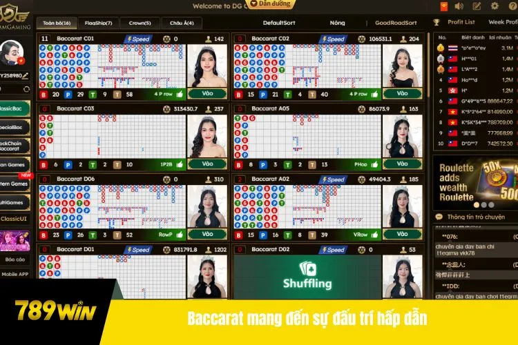 Baccarat mang đến sự đấu trí hấp dẫn