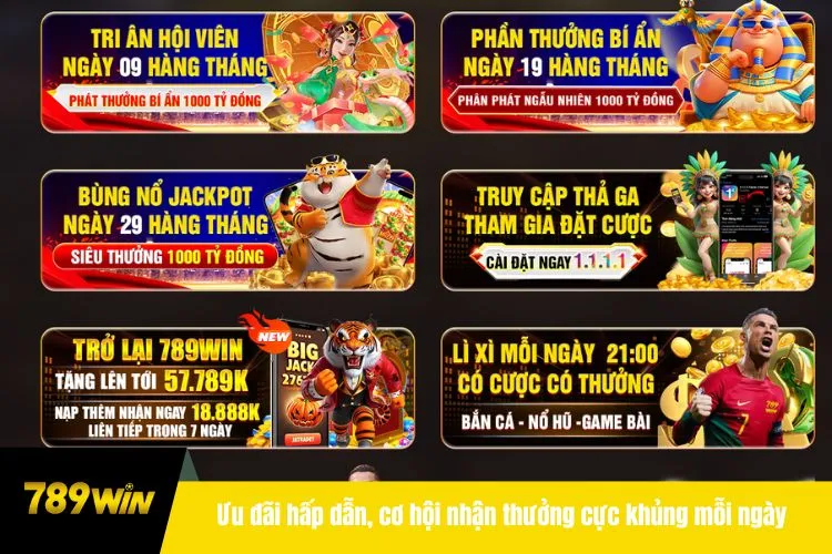 Ưu đãi hấp dẫn, cơ hội nhận thưởng cực khủng mỗi ngày