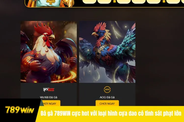 Đá gà 789WIN cực hot với loại hình cựa dao có tính sát phạt lớn